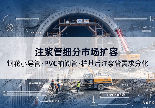 奉化注浆管细分市场扩容，隧道钢花小导管、PVC 袖阀管、桩基后注浆管需求分化